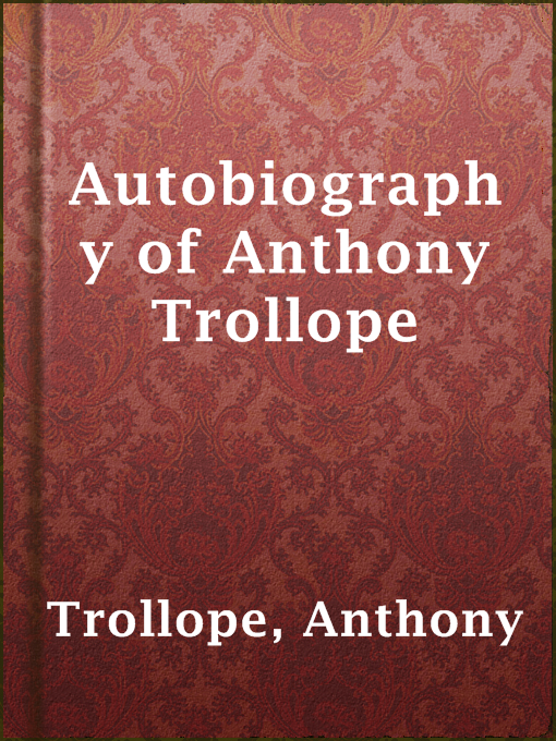 תמונה של  Autobiography of Anthony Trollope